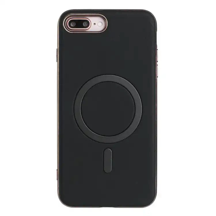Solid Color Plating MagSafe Full Coverage Phone Case