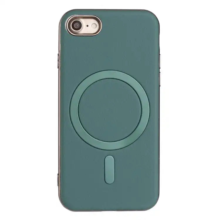 Solid Color Plating MagSafe Full Coverage Phone Case