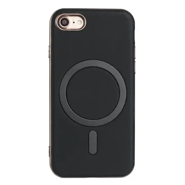 Solid Color Plating MagSafe Full Coverage Phone Case