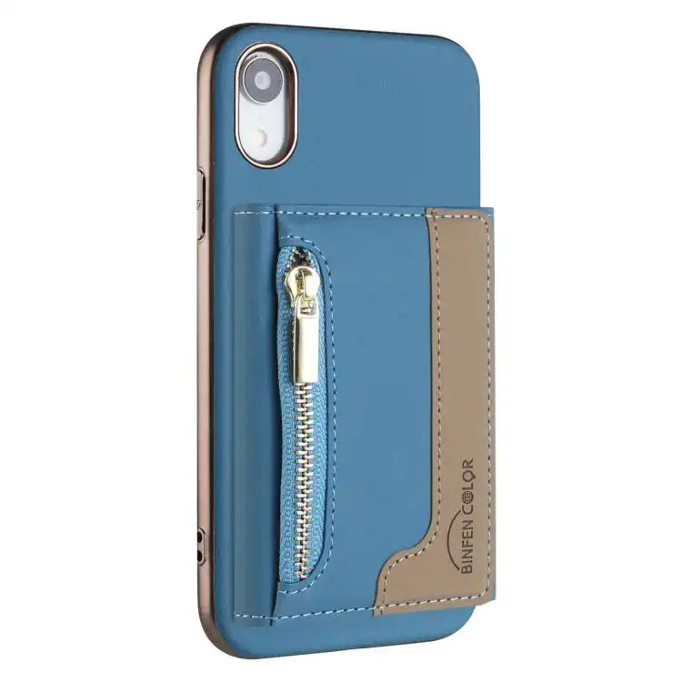 Zipper Horizontal Magnetic Card Bag RFID MagSafe Phone Case