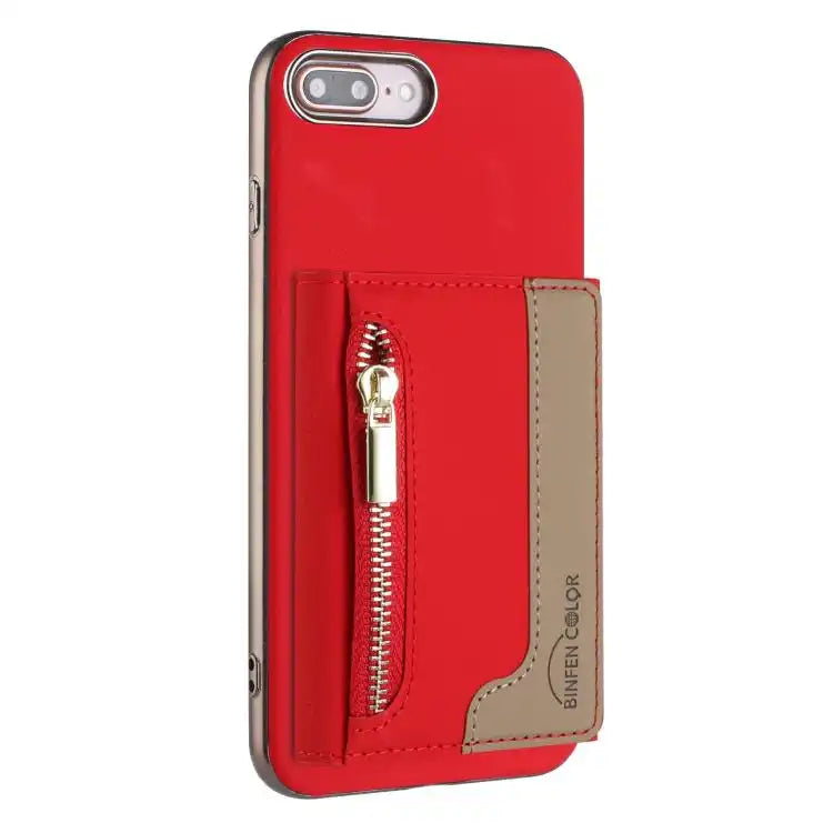 Zipper Horizontal Magnetic Card Bag RFID MagSafe Phone Case