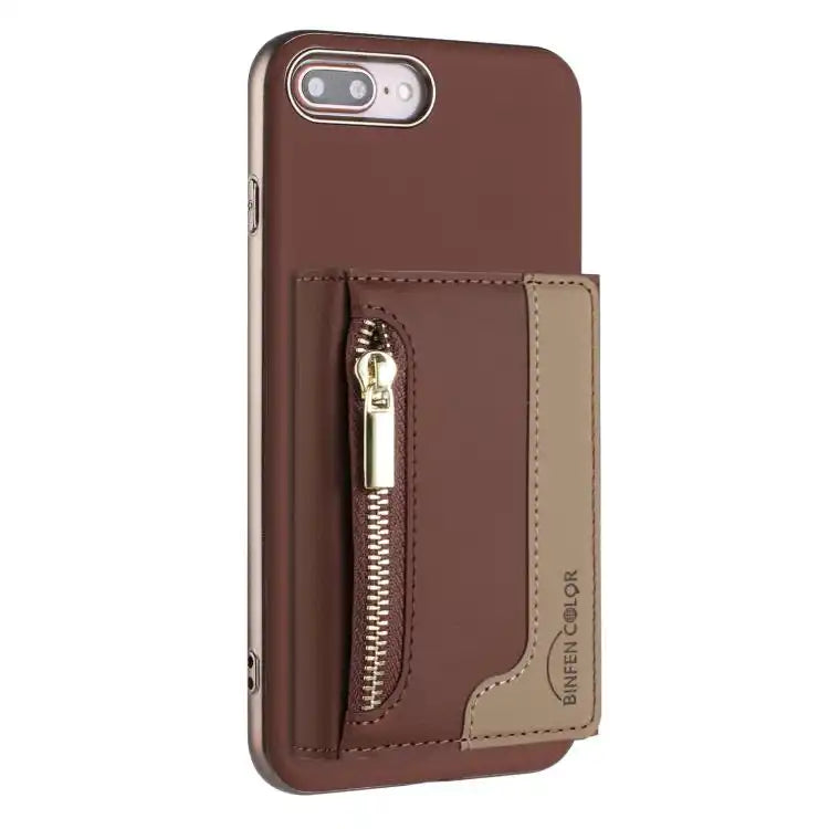 Zipper Horizontal Magnetic Card Bag RFID MagSafe Phone Case