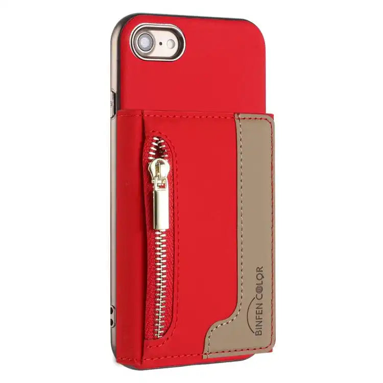 Zipper Horizontal Magnetic Card Bag RFID MagSafe Phone Case