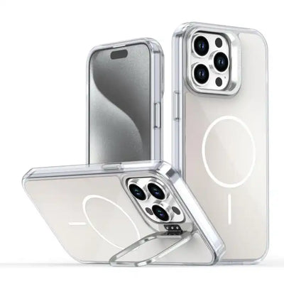 Gradient Discolor Lens Kickstand Magsafe Phone Case