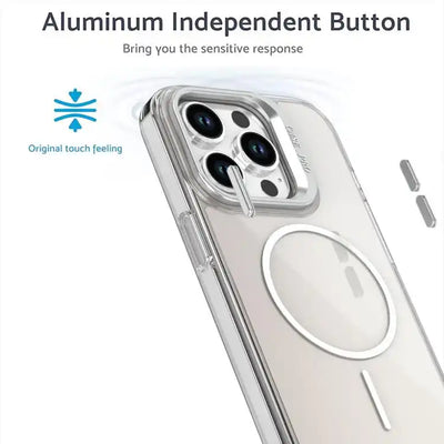 Gradient Discolor Lens Kickstand Magsafe Phone Case