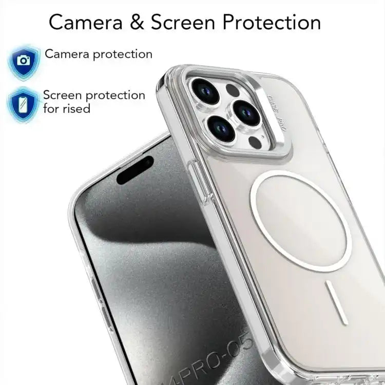 Gradient Discolor Lens Kickstand Magsafe Phone Case