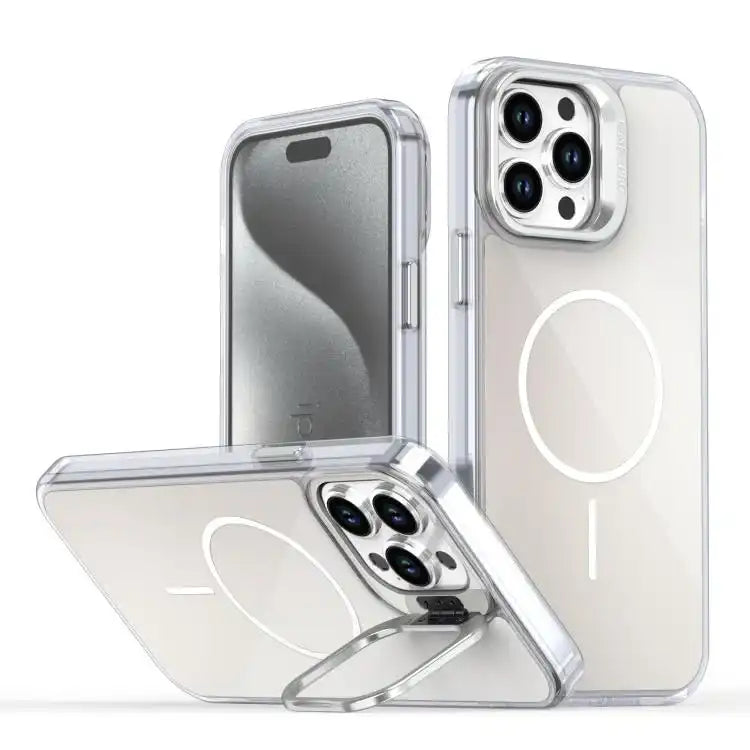 Gradient Discolor Lens Kickstand Magsafe Phone Case