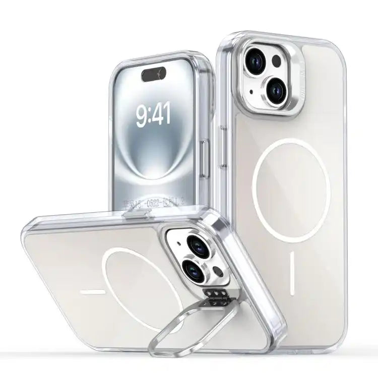 Gradient Discolor Lens Kickstand Magsafe Phone Case