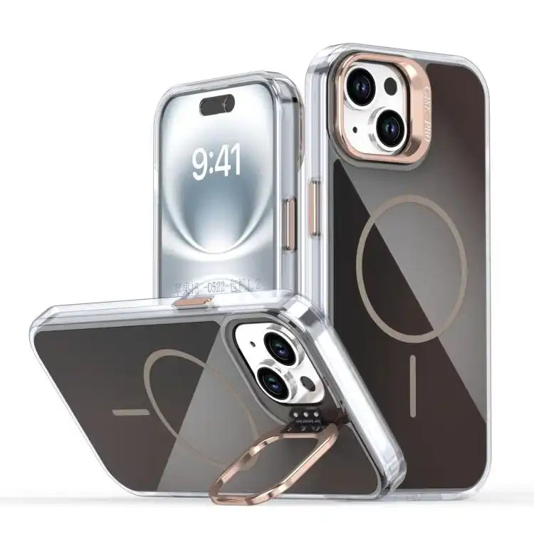 Gradient Discolor Lens Kickstand Magsafe Phone Case