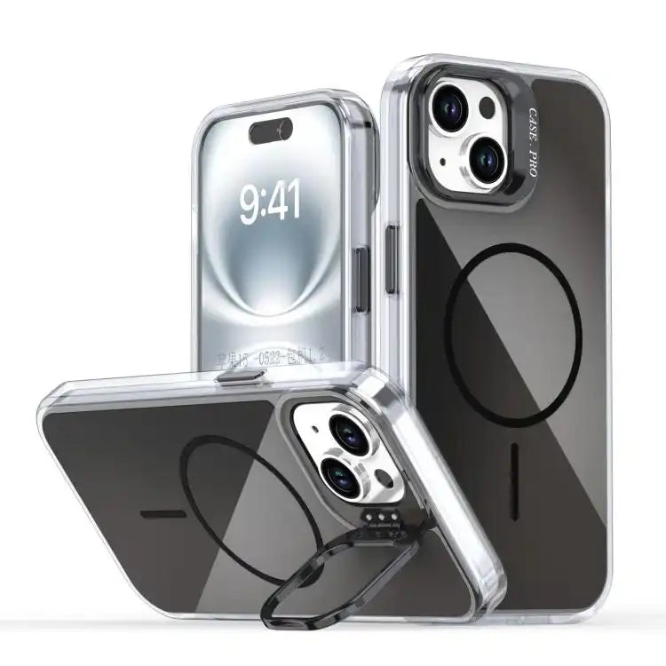 Gradient Discolor Lens Kickstand Magsafe Phone Case