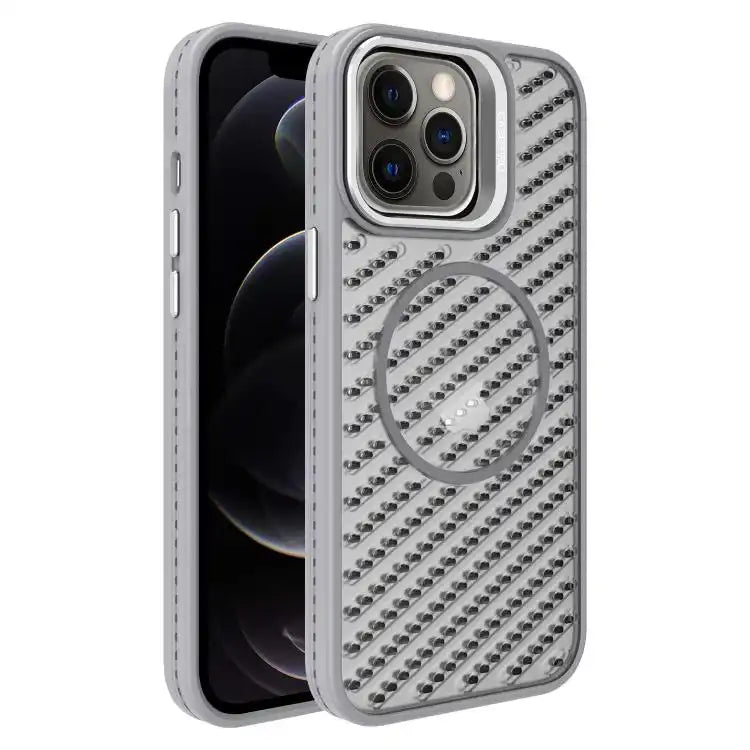 O-Shape Hollow Cooling Lens Holder MagSafe Phone Case