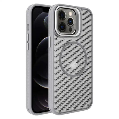 O-Shape Hollow Cooling Lens Holder MagSafe Phone Case