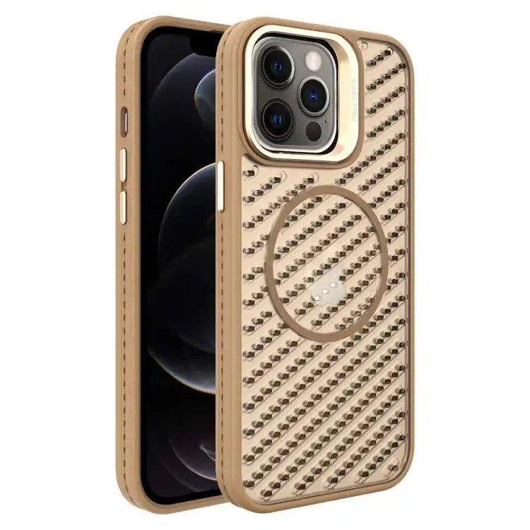 O-Shape Hollow Cooling Lens Holder MagSafe Phone Case