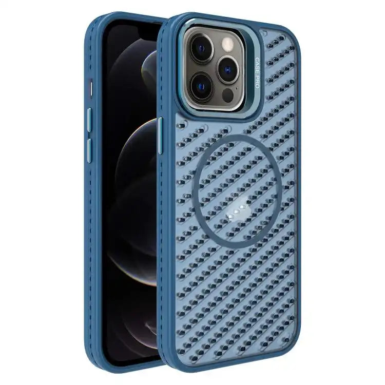 O-Shape Hollow Cooling Lens Holder MagSafe Phone Case