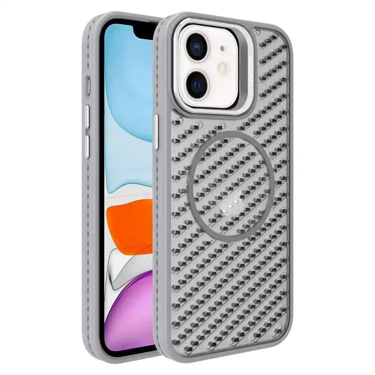 O-Shape Hollow Cooling Lens Holder MagSafe Phone Case