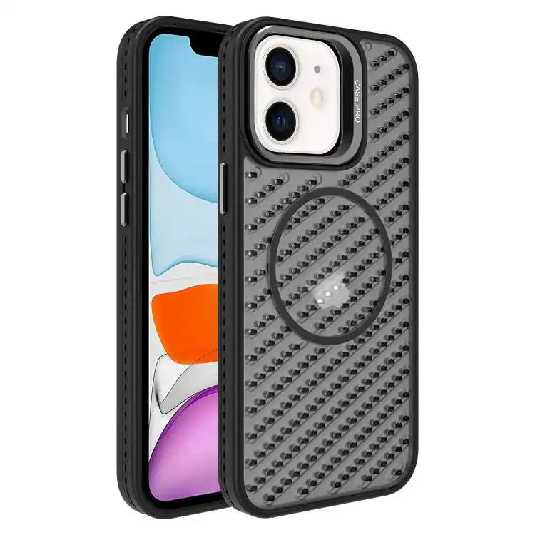 O-Shape Hollow Cooling Lens Holder MagSafe Phone Case