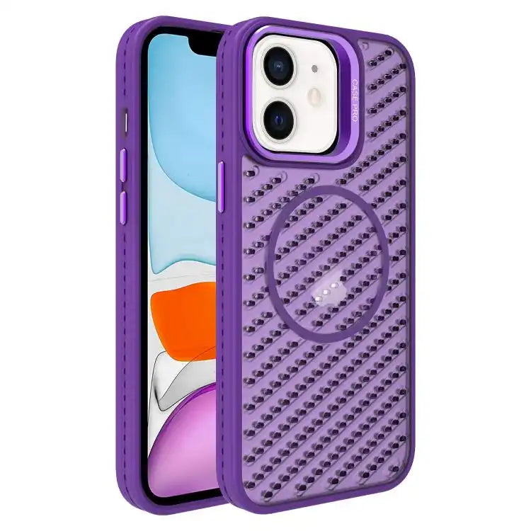 O-Shape Hollow Cooling Lens Holder MagSafe Phone Case