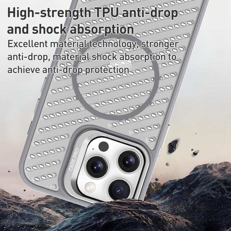 O-Shape Hollow Cooling Lens Holder MagSafe Phone Case