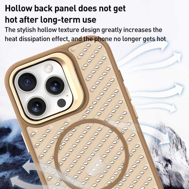 O-Shape Hollow Cooling Lens Holder MagSafe Phone Case