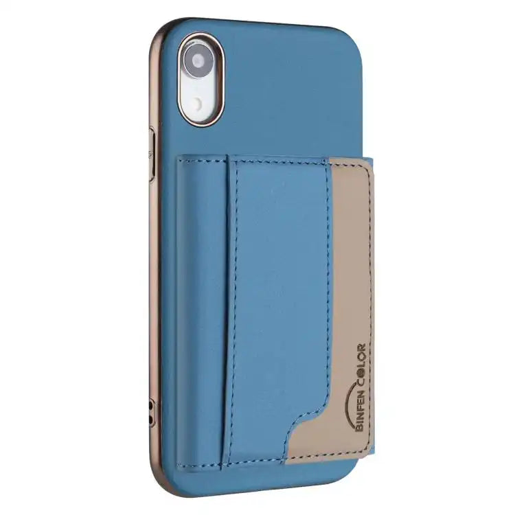 Colour Matching Horizontal Magnetic Card Bag RFID MagSafe Phone Case