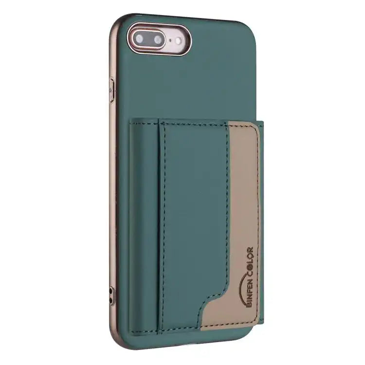 Colour Matching Horizontal Magnetic Card Bag RFID MagSafe Phone Case