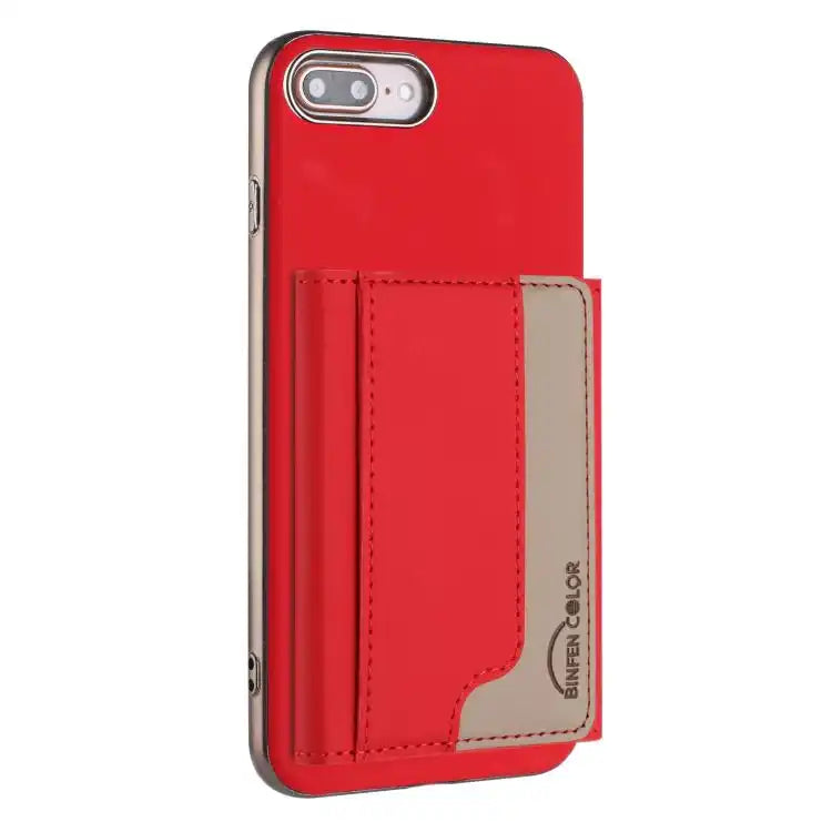 Colour Matching Horizontal Magnetic Card Bag RFID MagSafe Phone Case