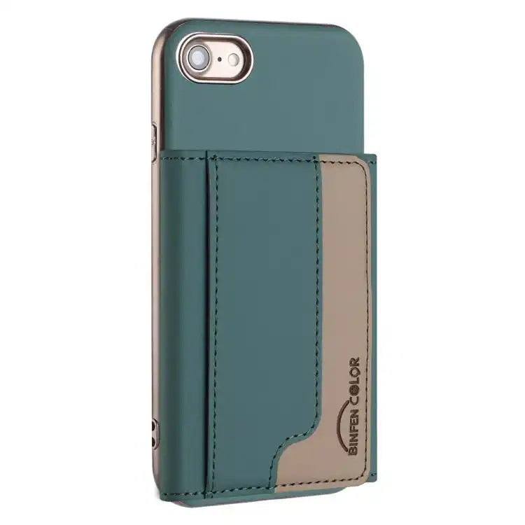 Colour Matching Horizontal Magnetic Card Bag RFID MagSafe Phone Case