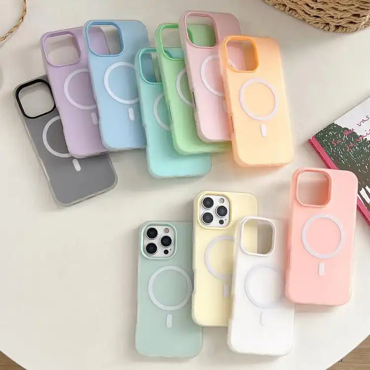 Skin Feel MagSafe Magnetic PC Hybrid TPU Phone Case
