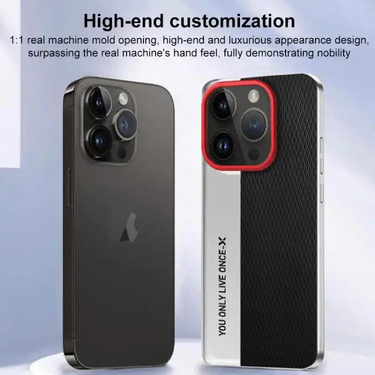 Camera Design Diamond Texture Leather PC Phone Case