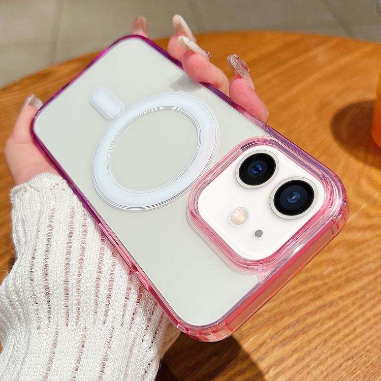 Contrast Color Gradient Transparent MagSafe Phone Case