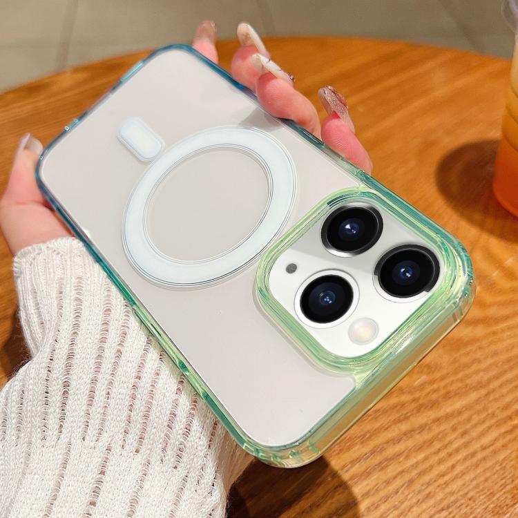 Contrast Color Gradient Transparent MagSafe Phone Case