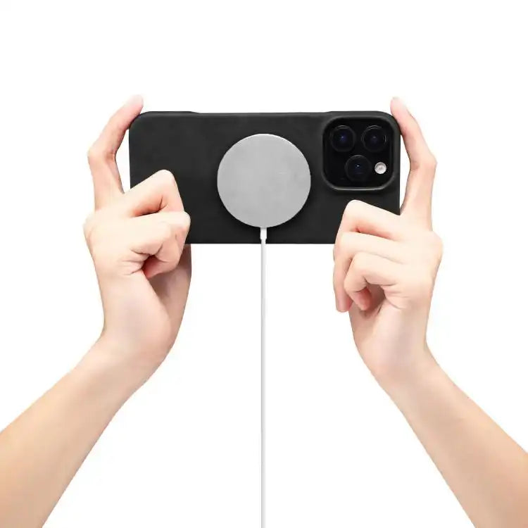 Denior D27 Retro Texture RFID MagSafe Photo Frame Card-slot Phone Case