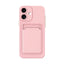 Skin Feel Card Contrast Color Button TPU Phone Case