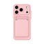Skin Feel Card Contrast Color Button TPU Phone Case