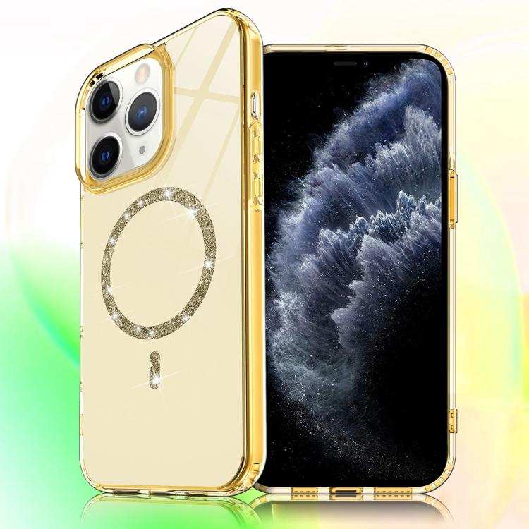 Transparent MagSafe Glitter Powder Acrylic Phone Case