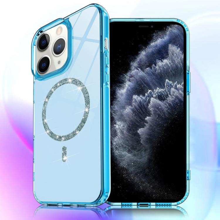 Transparent MagSafe Glitter Powder Acrylic Phone Case