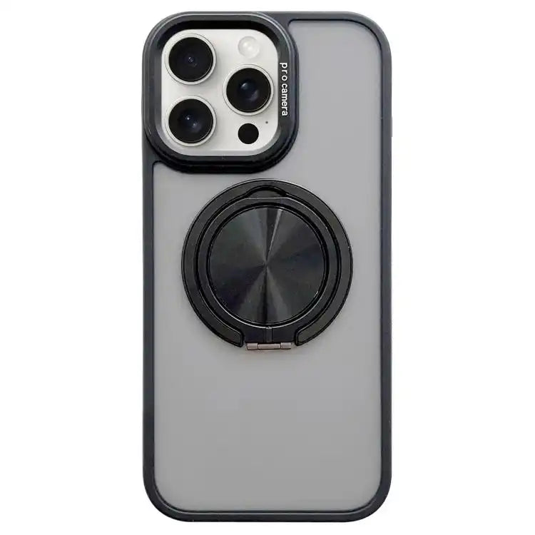 Skin-feel Two-color Edge Strips 360 MagSafe Holder Phone Case