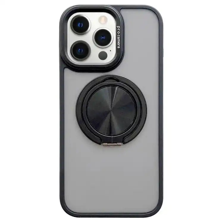 Skin-feel Two-color Edge Strips 360 MagSafe Holder Phone Case