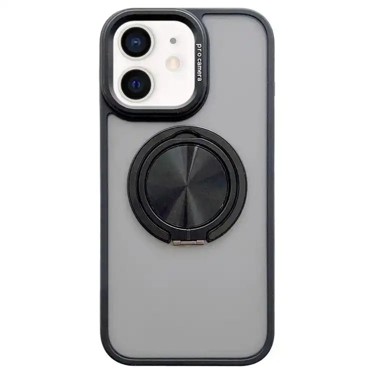 Skin-feel Two-color Edge Strips 360 MagSafe Holder Phone Case