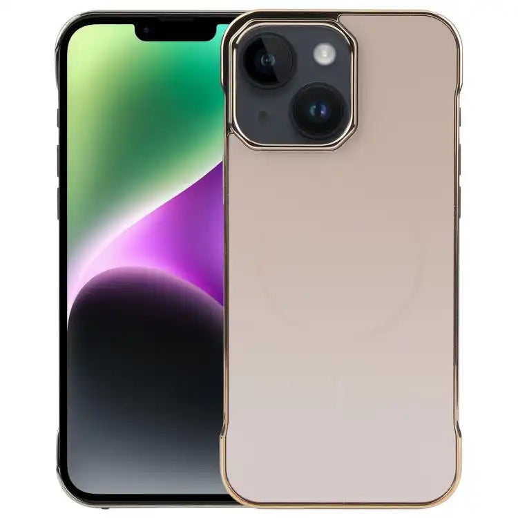 Electroplating Frameless Frosted Anti-Glare PC MagSafe Phone Case