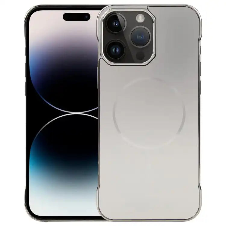 Electroplating Frameless Frosted Anti-Glare PC MagSafe Phone Case