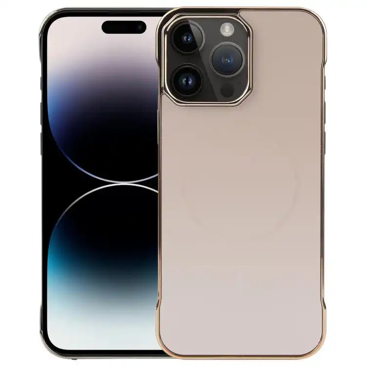 Electroplating Frameless Frosted Anti-Glare PC MagSafe Phone Case