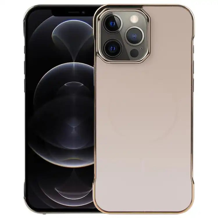Electroplating Frameless Frosted Anti-Glare PC MagSafe Phone Case