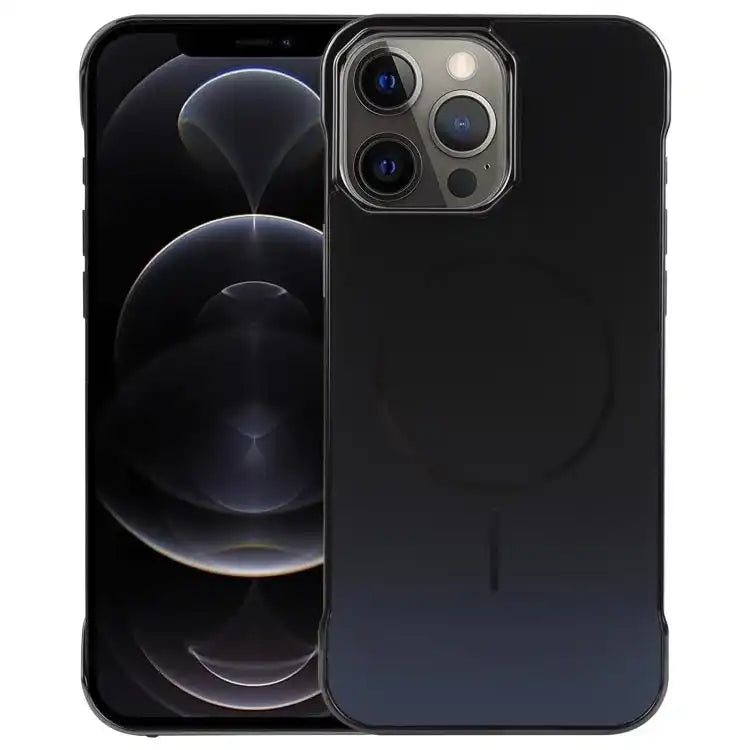 Electroplating Frameless Frosted Anti-Glare PC MagSafe Phone Case