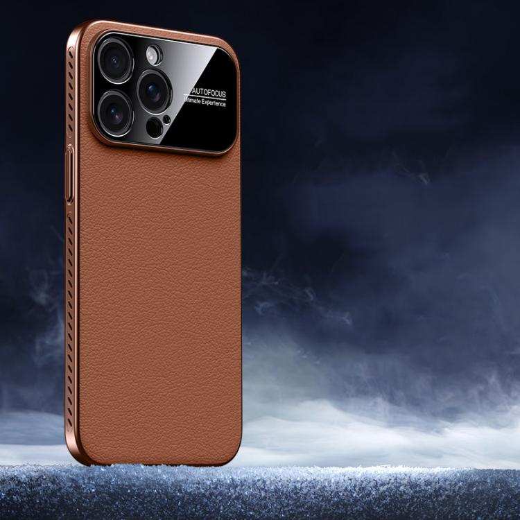 Soft Armor Cooling Plain Leather Hybrid PC Phone Case