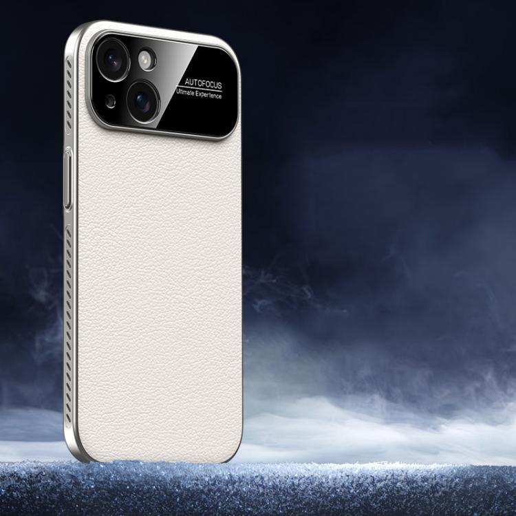 Soft Armor Cooling Plain Leather Hybrid PC Phone Case