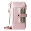 Crossbody Strap RFID Blocking Zipper Wallet Leather Phone Case