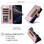 Crossbody Strap RFID Blocking Zipper Wallet Leather Phone Case