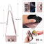 Crossbody Strap RFID Blocking Zipper Wallet Leather Phone Case