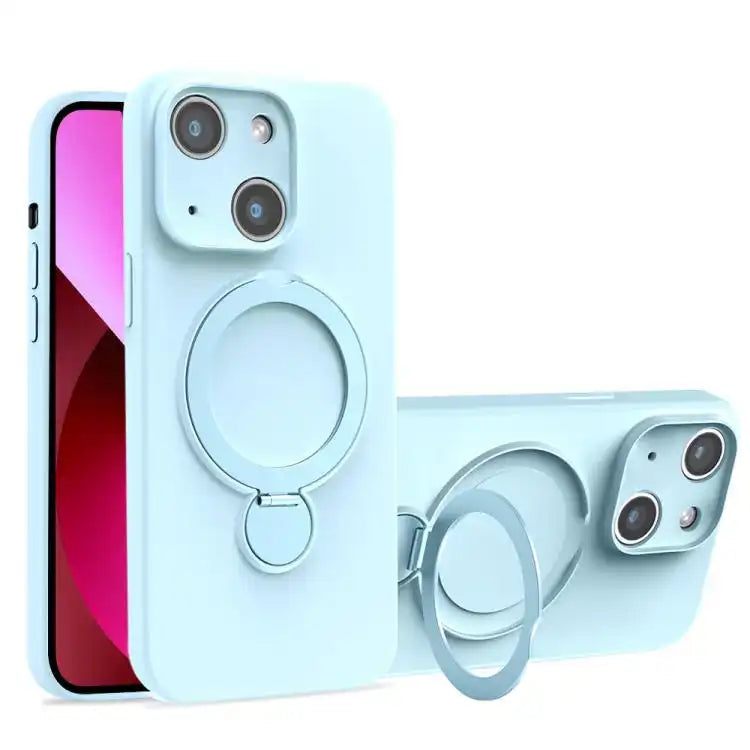 Liquid Silicone MagSafe Holder Phone Case